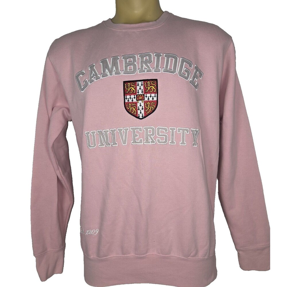 Univerity Of Cambridge Established 120j9 Pink Sweatshirt Women's Size L